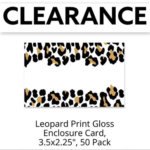 BUNDLE ONLY 50 Leopard Enclosure Cards Clearance - Picture 2 of 3